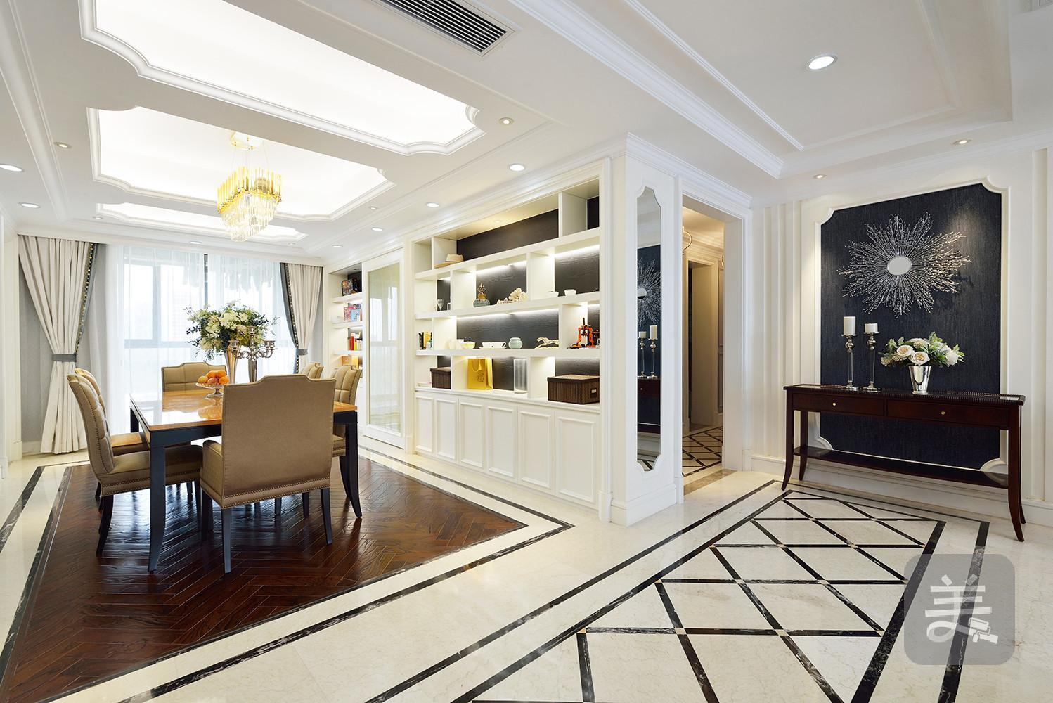 大连新房装修-三室两厅轻奢简约美式风格